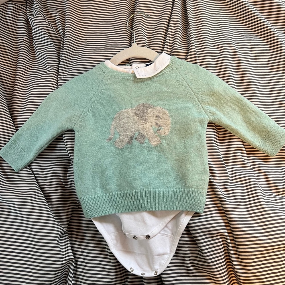 Trotters Cashmere Baby Suit 6/12 Months